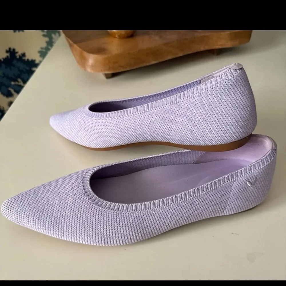 Vivaia Pointed-Toe Ballet Flats (Aria 5°) in Lavender size 39.5 or US 8.5 - Picture 10 of 12